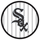 Chicago White Sox Baseball Pinstripe Round LED Wall Decor