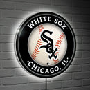 Chicago White Sox Baseball Round LED Wall Decor
