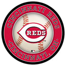 Cincinnati Reds Baseball Large Round Edgelite LED Decor