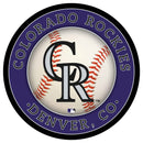 Colorado Rockies Baseball Large Round Edgelite LED Decor
