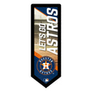 Houston Astros Baseball Pennant Glazelite LED Decor