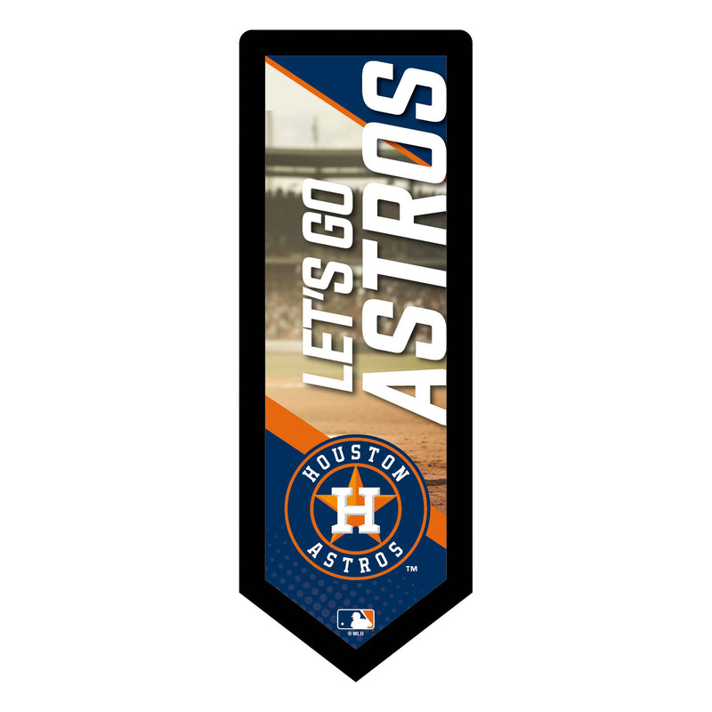 Houston Astros Baseball Pennant Glazelite LED Decor