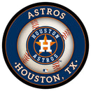 Houston Astros Baseball Large Round Edgelite LED Decor