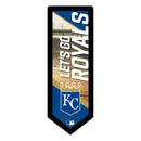 Kansas City Royals Baseball Pennant Glazelite LED Decor