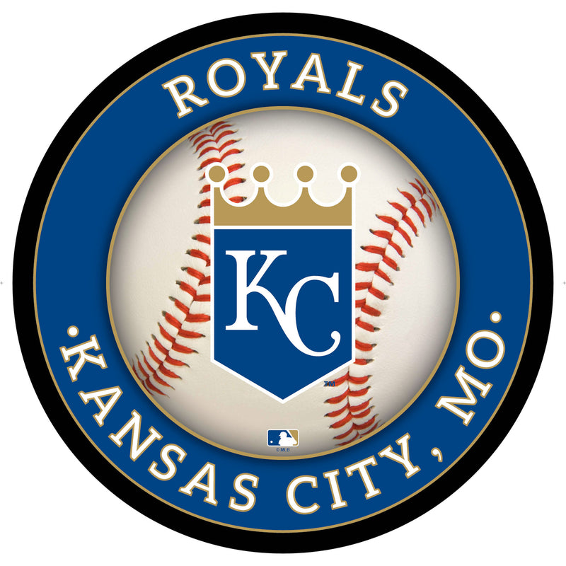 Kansas City Royals Baseball Large Round Edgelite LED Decor