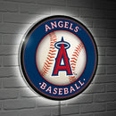 Los Angeles Angels Baseball Large Round Edgelite LED Decor
