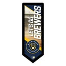 Milwaukee Brewers Baseball Pennant Glazelite LED Decor