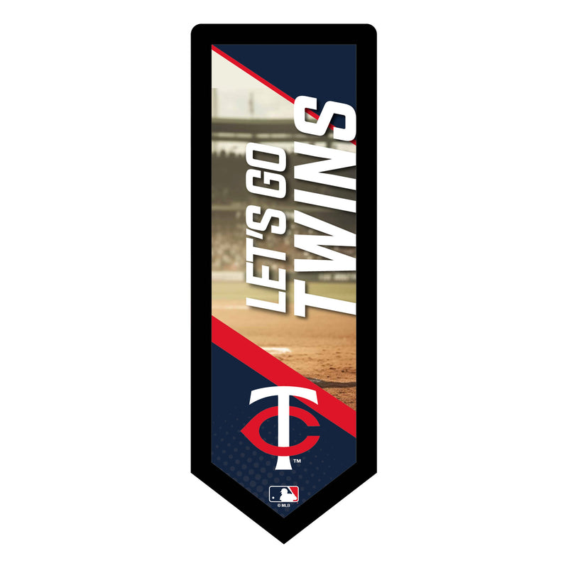 Minnesota Twins Baseball Pennant Glazelite LED Decor