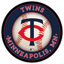 Minnesota Twins Baseball Large Round Edgelite LED Decor
