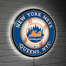 New York Mets Baseball Large Round Edgelite LED Decor