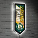 Oakland A's Baseball Pennant Glazelite LED Decor