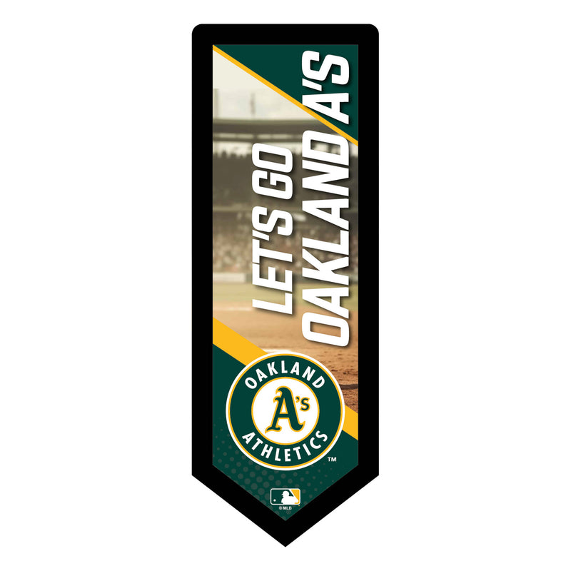Oakland A's Baseball Pennant Glazelite LED Decor