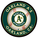 Oakland A's Baseball Large Round Edgelite LED Decor