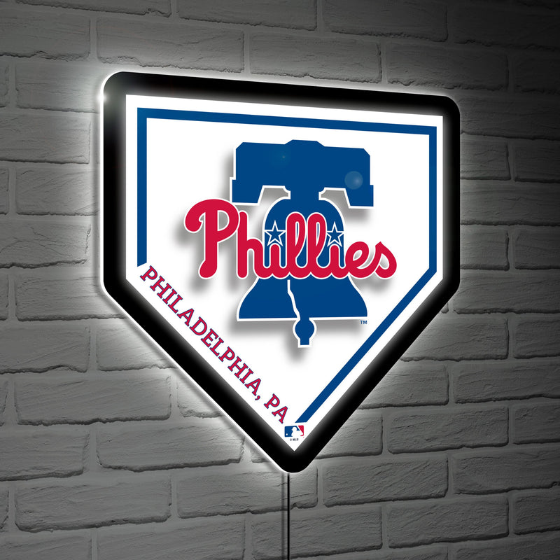 Philadelphia Phillies, LED Wall Decor, Edgelite, Baseball Homeplate
