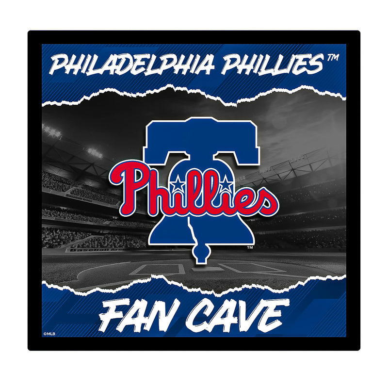 Philadelphia Phillies 23"H x 23"L LED Wall Decor, Edgelite, Square