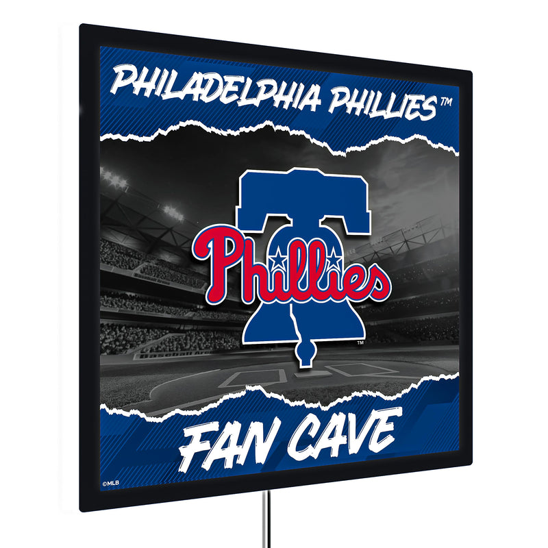 Philadelphia Phillies 23"H x 23"L LED Wall Decor, Edgelite, Square