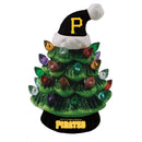 Pittsburgh Pirates Mini LED Tabletop Christmas Tree 4"