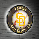 San Diego Padres Baseball Large Round Edgelite LED Decor