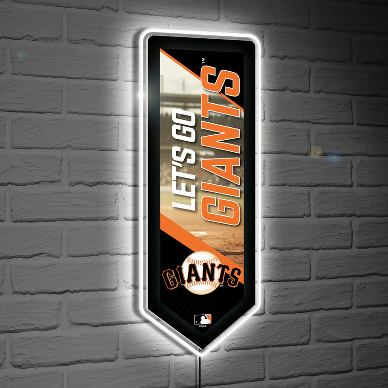 San Francisco Giants Baseball Pennant Glazelite LED Decor
