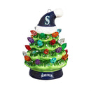 Seattle Mariners Mini LED Tabletop Christmas Tree 4"