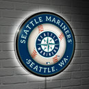 Seattle Mariners Baseball Large Round Edgelite LED Decor