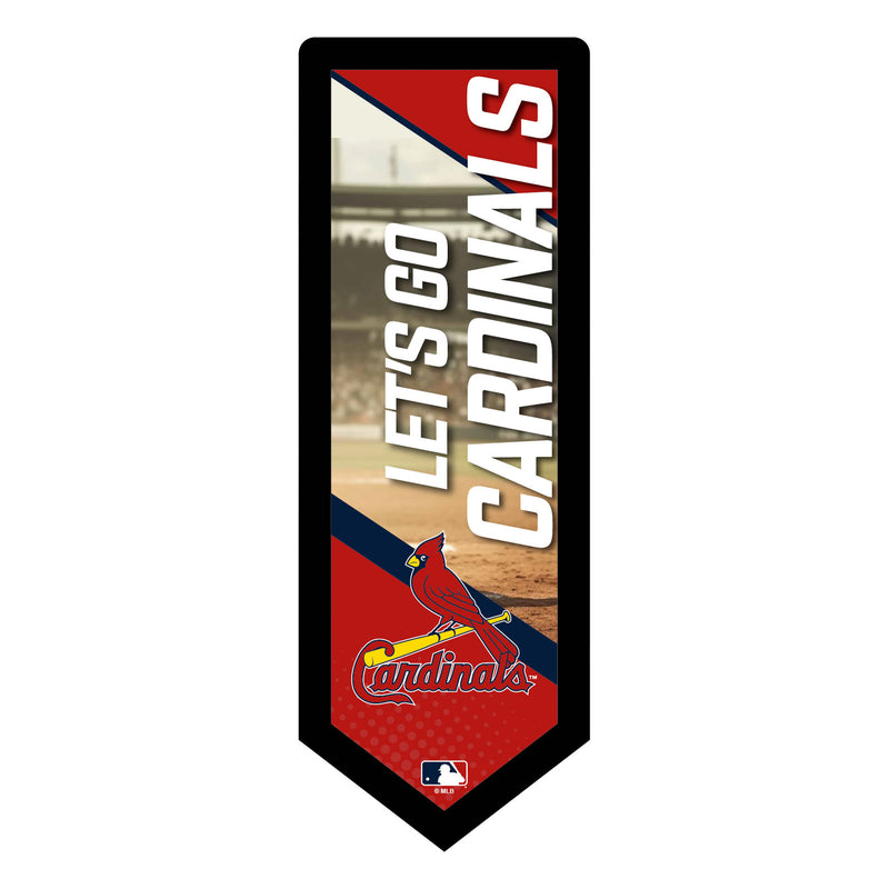 St Louis Cardinals Baseball Pennant Glazelite LED Decor