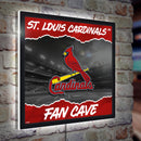 St Louis Cardinals 23"H x 23"L LED Wall Decor, Edgelite, Square