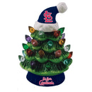 St Louis Cardinals 8" LED Ceramic Christmas Tree