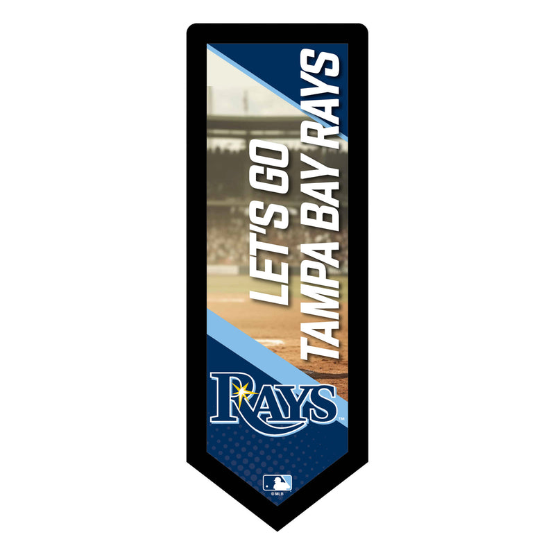 Tampa Bay Rays Baseball Pennant Glazelite LED Decor