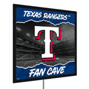 Texas Rangers 23"H x 23"L LED Wall Decor, Edgelite, Square