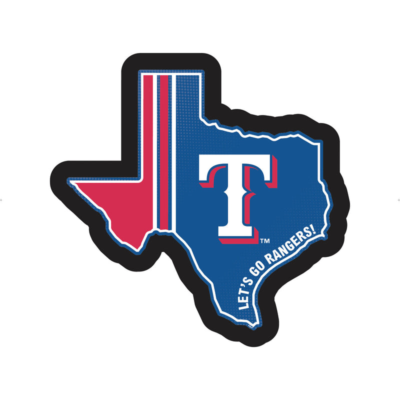 Texas Rangers Baseball State Shape Edgelite LED Decor