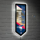 Toronto Blue Jays Baseball Pennant Glazelite LED Decor