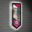 Washington Nationals Baseball Pennant Glazelite LED Decor