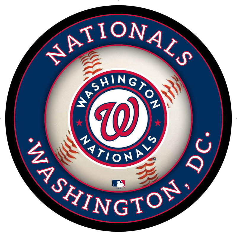Washington Nationals Baseball Large Round Edgelite LED Decor