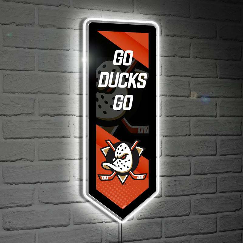 LED Wall Decor, Edgelite, Hockey Pennant, Anaheim Ducks