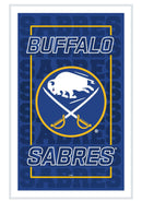 22"H x 14"L NeoLite Wall Decor, Rectangle, Buffalo Sabres