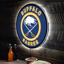 Buffalo Sabres Hockey Large Round Edgelite LED Decor