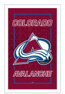 Colorado Avalanche Hockey Rectangle Neolite LED Decor
