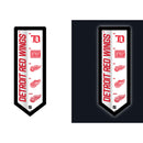 Detroit Red Wings Hockey Vintage Pennant Glazelite LED Decor