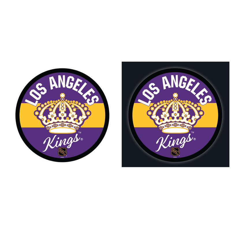 Los Angeles Kings Hockey Large Round Vintage Edgelite LED Decor