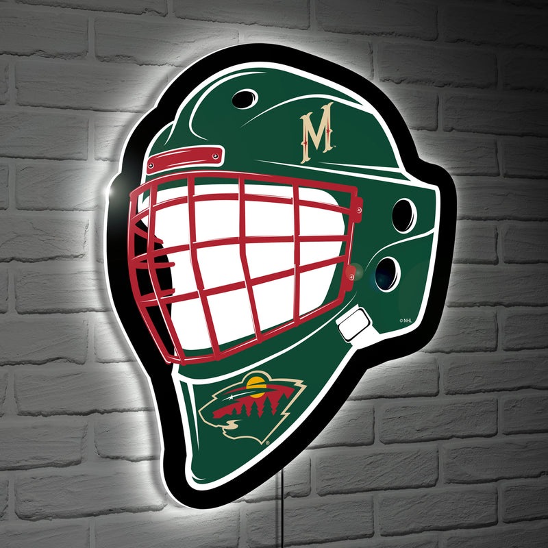 Minnesota Wild Hockey Helmet Edgelite LED Decor
