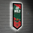 Minnesota Wild Hockey Pennant Glazelite LED Decor