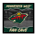Minnesota Wild 23"H x 23"L LED Wall Decor, Edgelite, Square