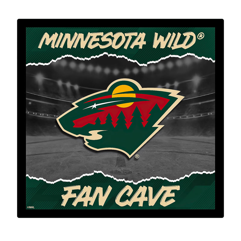 Minnesota Wild 23"H x 23"L LED Wall Decor, Edgelite, Square