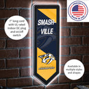 Nashville Predators Hockey Pennant Glazelite LED Decor