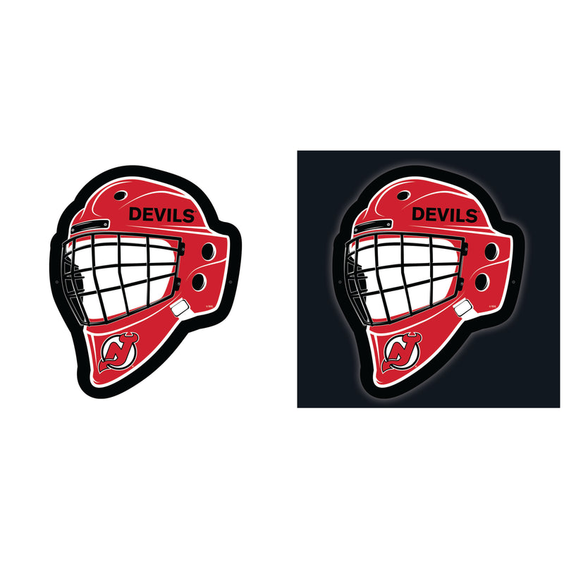 New Jersey Devils Hockey Helmet Edgelite LED Decor