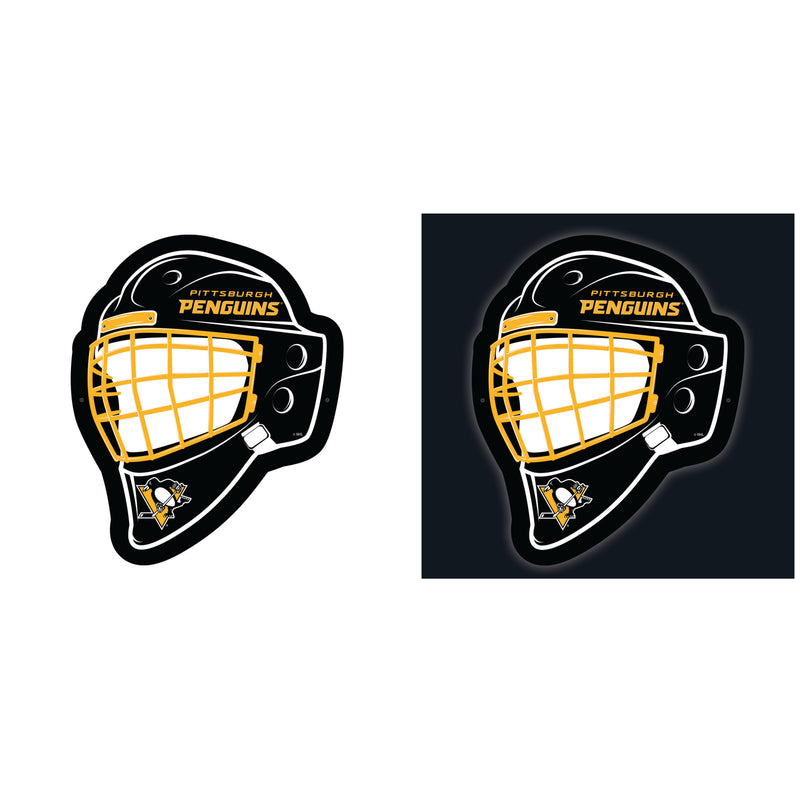 Pittsburgh Penguins Hockey Helmet Edgelite LED Decor