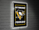 Pittsburgh Penguins Hockey Rectangle Neolite LED Decor
