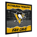 Pittsburgh Penguins 23"H x 23"L LED Wall Decor, Edgelite, Square