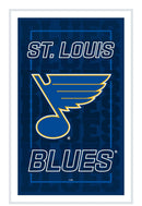 St Louis Blues Hockey Rectangle Neolite LED Decor